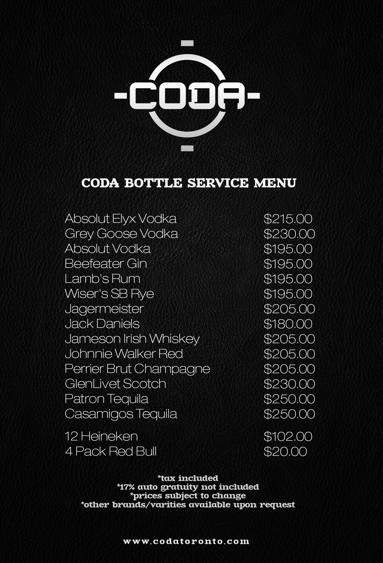 Coda Bottle Service & VIP Table Reservations - Toronto - Discotech ...